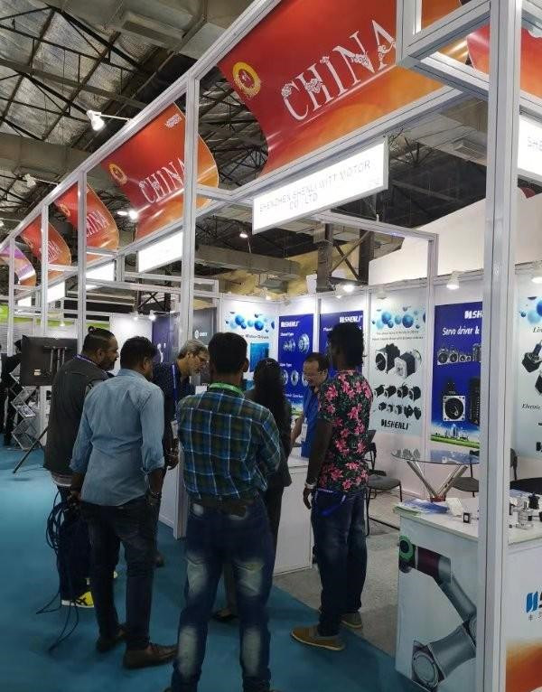 申力步進電機參（cān）展印度孟買（mǎi）工業展覽會2